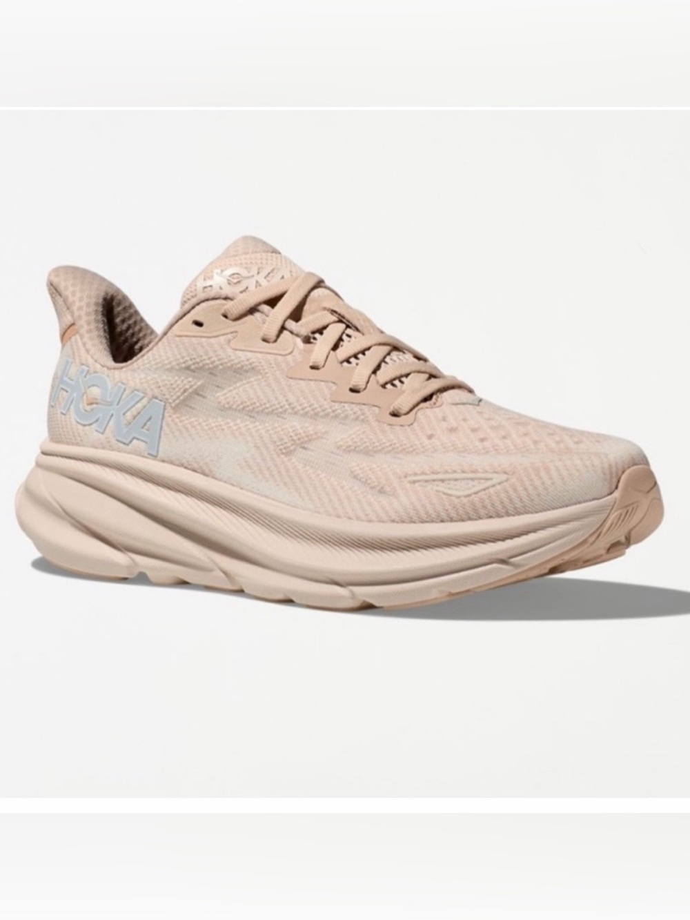 Women’s Hoka Clifton 9 shifting sand/egg nog SIZE 8 1/2 US